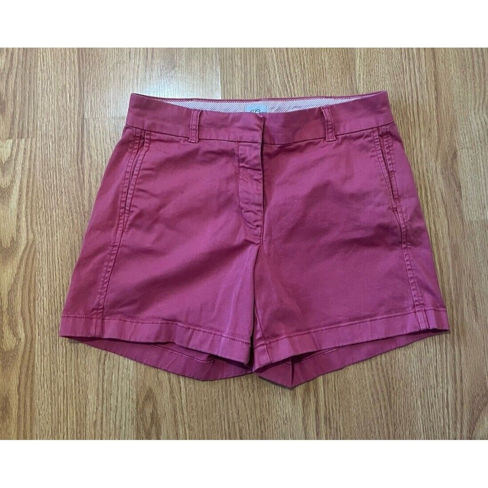 J Crew Red Chino Shorts Size 4